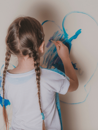 child painting